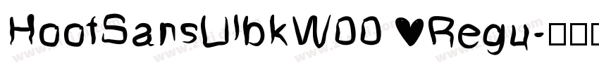 HoofSansUlbkW00 Regu字体转换